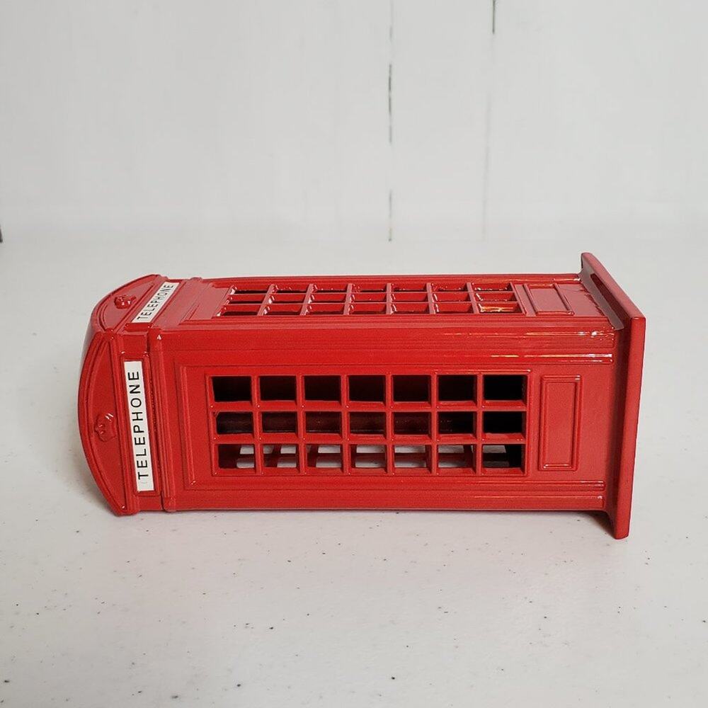 England Traditional Red Phone Booth 3D Metal Bank Souvenir Collectible - Picture 6 of 8